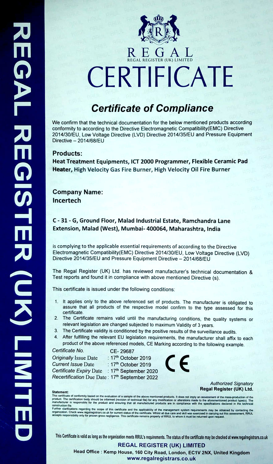 CE Certificate