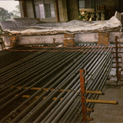 Picture of temperary heat treatment furnace for Post Weld Heat Treatment